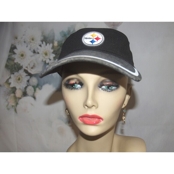 Pittsburgh Steelers Visor Golf Visor New Era Golf Visor Reflective Strip on Brim - Picture 2 of 8